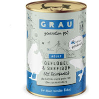 Produktbild von GRAU Katzen Nassfutter Geflügel und Seefisch Stückchen in Sauce Getreidefrei Sensitive 6 x 400 g - 6 x 400 g