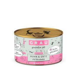 GRAU Katzen Nassfutter Kitten Huhn & Ente Getreidefrei Stückchen in Soße 6 x 200 g - 6 x 200 g – Bild 1 von 8