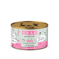 Produktbild von GRAU Katzen Nassfutter Kitten Huhn & Ente Getreidefrei Stückchen in Soße 6 x 200 g - 6 x 200 g