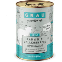 Produktbild von GRAU Katzen Nassfutter Lamm mit Vollkornreis Adult Glutenfrei Sensitive 6 x 400 g