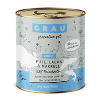 Produktbild von GRAU Katzen Nassfutter Stückchen in Sauce Pute Lachs Makrele 6 x 800 g - 800 g
