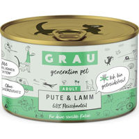 Produktbild von GRAU Katzenfutter Adult Pute & Lamm Getreidefrei Sensitive Stückchen in Sauce 6 x 200 g - 200 g