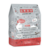 Produktbild von Grau Katzenfutter Geflügel & Lachs mit Superfoods glutenfrei für erwachsene Katzen 2 kg - 2 kg