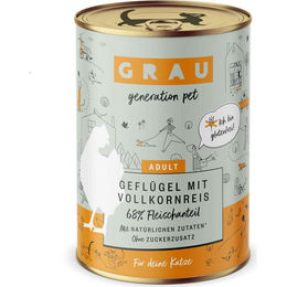 Produktbild von GRAU Katzenfutter Geflügel mit Vollkornreis 400 g - 400 g