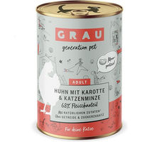 Produktbild von GRAU Katzenfutter Huhn mit Karotte und Katzenminze Monoprotein Sensitive 2400g