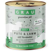 Produktbild von GRAU Katzenfutter Pute und Lamm getreidefrei Sensitive 4800g