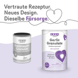 Grau Knoblauchgranulat Nahrungsergänzung für Hunde und Katzen 150 g - 150 g – Bild 1 von 3