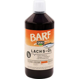 Grau Lachsöl Kaltgepresst mit Omega 3 und 6 für Hunde und Katzen 750 ml - 750 ml – Bild 1 von 2