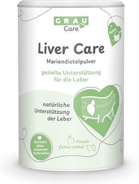 Produktbild von GRAU Liver Care Mariendistelpulver zur Unterstützung von Leber und Niere für Hunde und Katzen 1000g