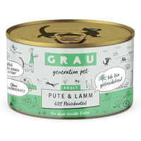 Produktbild von GRAU Nassfutter für Katzen Pute & Lamm Adult Getreidefrei Sensitive 6 x 200 g