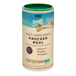 Grau Naturreines Knochenmehl vom Rind Monoprotein Mineralfutter für Hunde und Katzen 800 g - 800 g – Bild 1 von 3