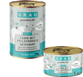 Grau Schlemmertopf Hund Adult Lamm mit Vollkornreis Stückchen in Sauce 6 x 200 g – Bild 1 von 3