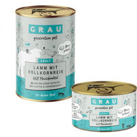 Produktbild von Grau Schlemmertopf Hund Adult Lamm mit Vollkornreis Stückchen in Sauce 6 x 200 g