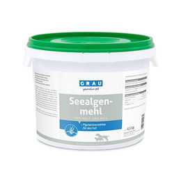 Grau Seealgenmehl Haut-Fell-Supplement für Hunde und Katzen 4,5 kg - 4500 g – Bild 1 von 4