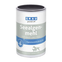 Produktbild von GRAU Seealgenmehl Nahrungsergänzung für Hund und Katze zur Unterstützung von Haut und Fell 200 g - 200 g