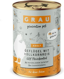 Produktbild von GRAU Sensitive Hundefutter Geflügel mit Vollkornreis zur Unterstützung der Verdauung 2400g