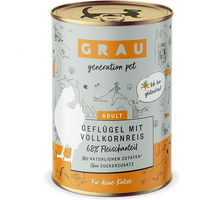 Produktbild von GRAU Sensitive Hundefutter Geflügel mit Vollkornreis zur Unterstützung der Verdauung 2400g