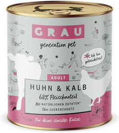 Produktbild von GRAU Sensitive Hundefutter Huhn und Kalb 4800g