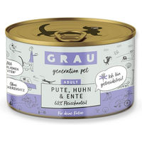 Produktbild von GRAU Sensitive Katzenfutter Pute Huhn Ente zur Unterstützung der Verdauung 1200g