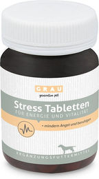 GRAU Stress Tabletten zur Beruhigung für Hunde mit Baldrian und Vitamin-B-Komplex 120 Stück - 120 Stk. – Bild 1 von 3