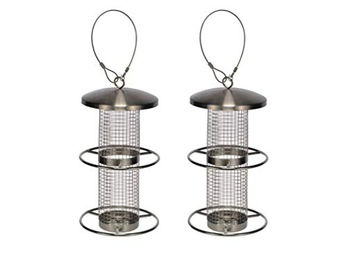 Gravidus Vogelfutterstation aus Edelstahl 2er Set für Wildvögel – Bild 1 von 7
