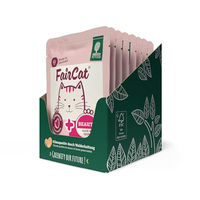 Produktbild von Green Petfood FairCat Beauty Katzenfutter Adult Huhn und Lachs getreidefrei 8 x 85 g - 8 x 85 g