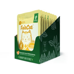 Green Petfood FairCat Care Katzenfutter Huhn für ausgewachsene Katzen, getreidefreies Nassfutter mit Stückchen in Sauce, 8 x 85g - 8 x 85 g – Bild 1 von 2