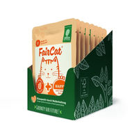 Produktbild von Green Petfood FairCat Happy Nassfutter Huhn Adult Getreidefrei Anti-Haarball 8x85g - 8 x 85 g