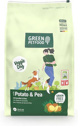 Produktbild von Green Petfood Getreidefreies Hundefutter Potato und Pea ohne tierisches Protein 2x10 kg