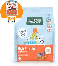 Produktbild von Green Petfood High Protein Trockenfutter Insekten und Lachs getreidefrei 2x7,5 kg