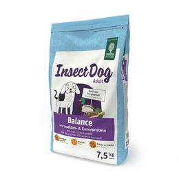 Green Petfood InsectDog Balance Hundefutter mit Ente und Insekten Adult Glutenfrei 7,5kg - 7,5 kg – Bild 1 von 3