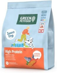 Green Petfood InsectDog High Protein Trockenfutter für ausgewachsene Hunde mit Insekten und Lachs getreidefrei 5 x 900 g – Bild 1 von 3