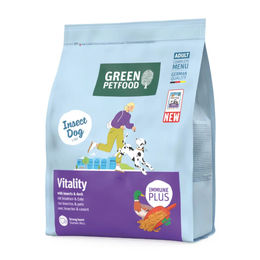 Green Petfood InsectDog Vitality Hundetrockenfutter mit Insekten und Ente für adulte Hunde glutenfrei 900 g – Bild 1 von 10