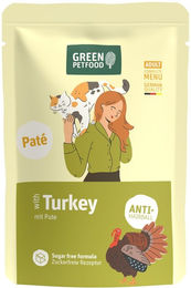 Green Petfood Kattenpastete Pute getreidefrei und ohne Zucker für erwachsene Katzen 1000g – Bild 1 von 3