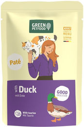 Green Petfood Katzenpastete Ente getreidefrei und ohne Zucker Sensitive 1000g – Bild 1 von 3