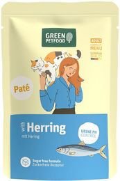 Green Petfood Katzenpastete Hering getreidefrei und ohne Zucker zur Unterstützung der Harnwege – Bild 1 von 3