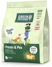 Green Petfood VeggieDog Kartoffel & Erbse Trockenfutter für ausgewachsene Hunde Adult Vegan Getreidefrei 5x900 g – Bild 1 von 4
