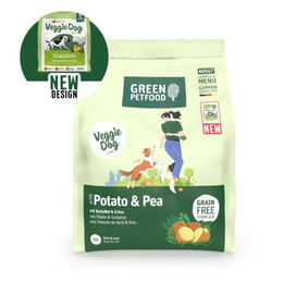 Produktbild von Green Petfood VeggieDog Potato & Pea Hundefutter Adult Vegan Getreidefrei 2 x 10 kg