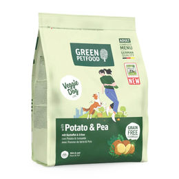 Green Petfood VeggieDog Trockenfutter Mini Potato & Pea mit Insekten getreidefrei für adulte Hunde 3 kg – Bild 1 von 4