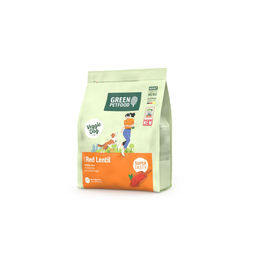 Green Petfood VeggieDog Trockenfutter mit roter Linse für ausgewachsene Hunde 5 x 900 g vegetarisch und weizenfrei – Bild 1 von 3