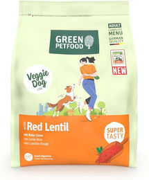 Green Petfood VeggieDog Trockenfutter Rote Linse Adult 900 g vegan ohne tierisches Protein – Bild 1 von 7