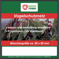 Produktbild von GREEN TOWER Vogelschutz Netz 2x10m - 20 m