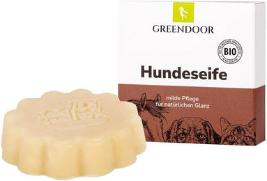 Produktbild von GREENDOOR Hundeshampoo für glänzendes Fell für alle Felltypen und Größen 80g