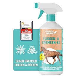 GreenHero Bremsen-EX Fliegenspray für Pferde 500 ml Türkis - 500 ml – Bild 1 von 9