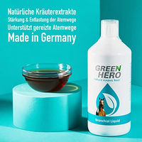 Produktbild von GreenHero Bronchial Liquid Ergänzungsfutter für Pferde zur Unterstützung der Atemwege 500 ml - 1000 ml