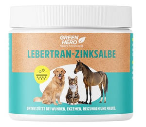 GreenHero Lebertran-Zinksalbe zur Pfotenpflege für Hunde, 500g - 500 g – Bild 1 von 3