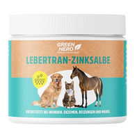 Produktbild von GreenHero Lebertran-Zinksalbe zur Pfotenpflege für Hunde, 500g - 500 g