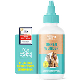 GreenHero Ohrenreiniger Ohrenwunder Ohrentropfen für Hund und Katze gegen Ohrmilben und Entzündungen 200 ml - 200 ml – Bild 1 von 4