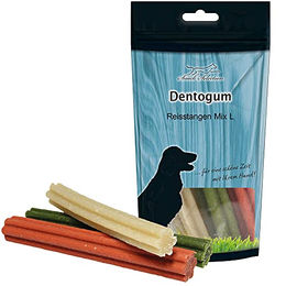 Greenhound Dentogum Reisstangen Mix L Zahnreinigende Kaustangen für Hunde glutenfrei und ohne tierisches Protein 150g – Bild 1 von 4