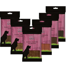 Greenhound Gourmet Kausnacks für Hunde 6x200g mit Pferd, Strauß, Lamm, Fisch und Huhn - 6 x 200 g – Bild 1 von 3